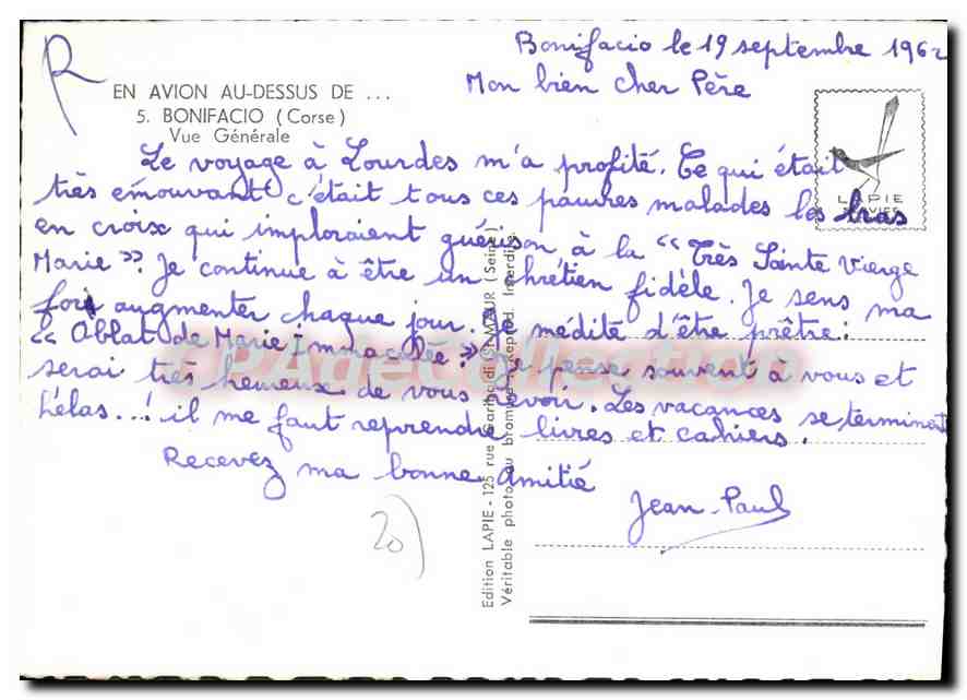 CPSM Bonifacio Vue Generale — Verso