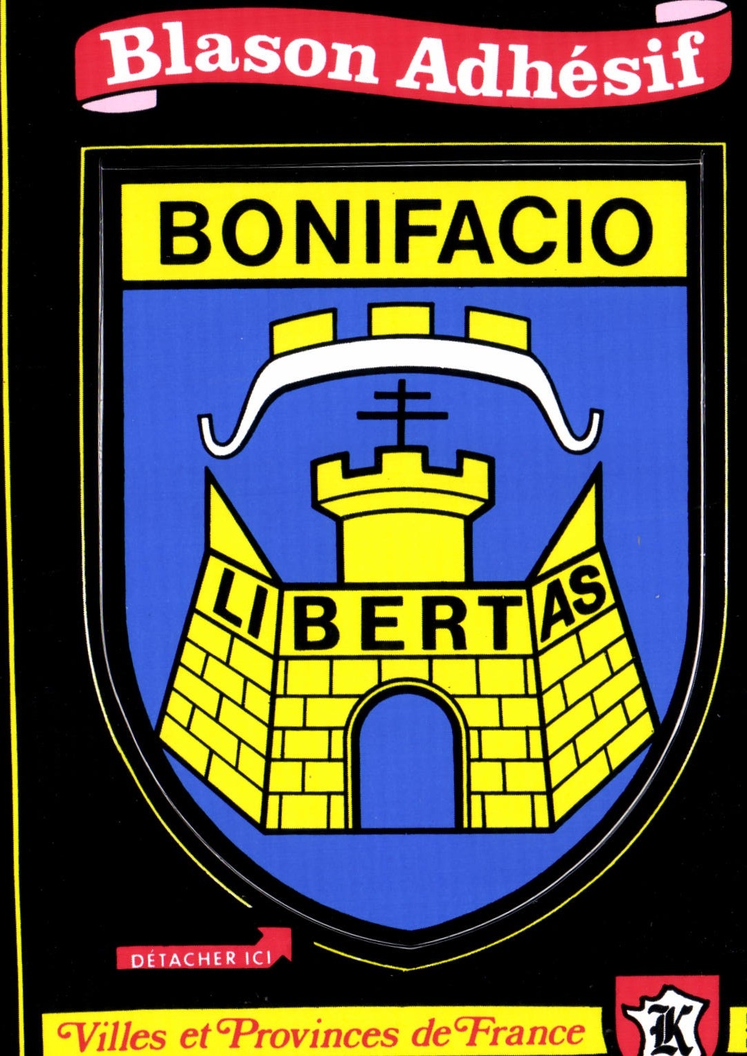 CPSM Bonifacio Blason Adhesif Villes Et Provinces De France