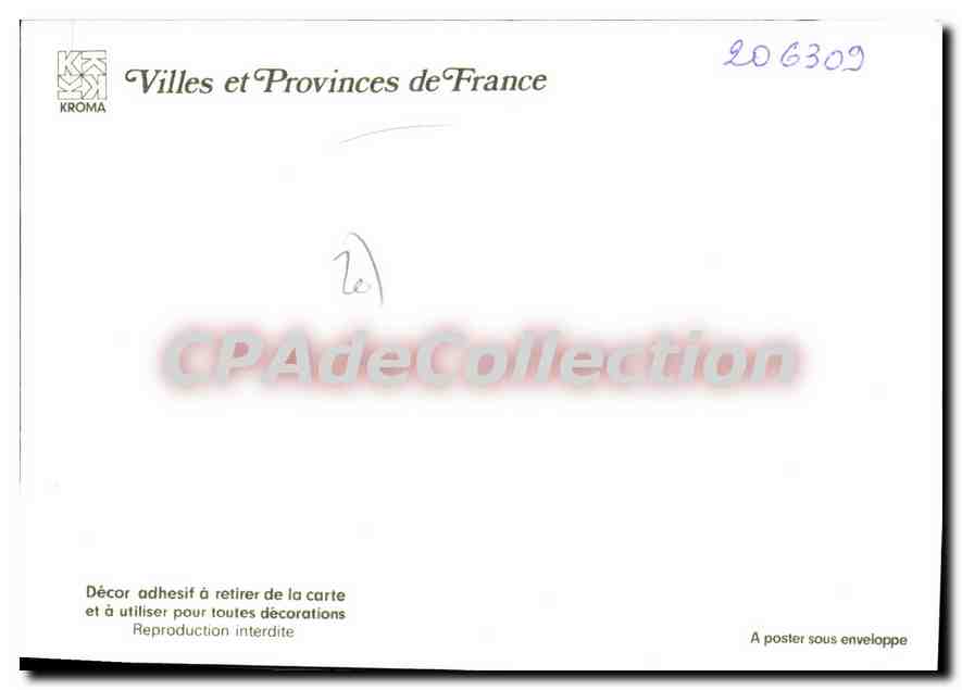 CPSM Bonifacio Blason Adhesif Villes Et Provinces De France — Verso