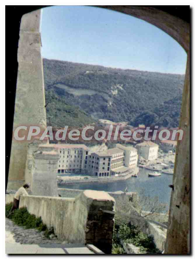 CPSM Bonifacio La Citadelle Vue De La Haute Ville