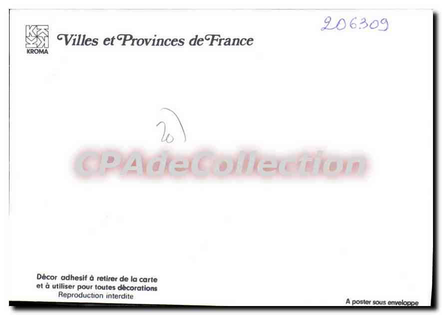 CPSM Bonifacio Blason Adhesif Villes Et Provinces De France — Verso