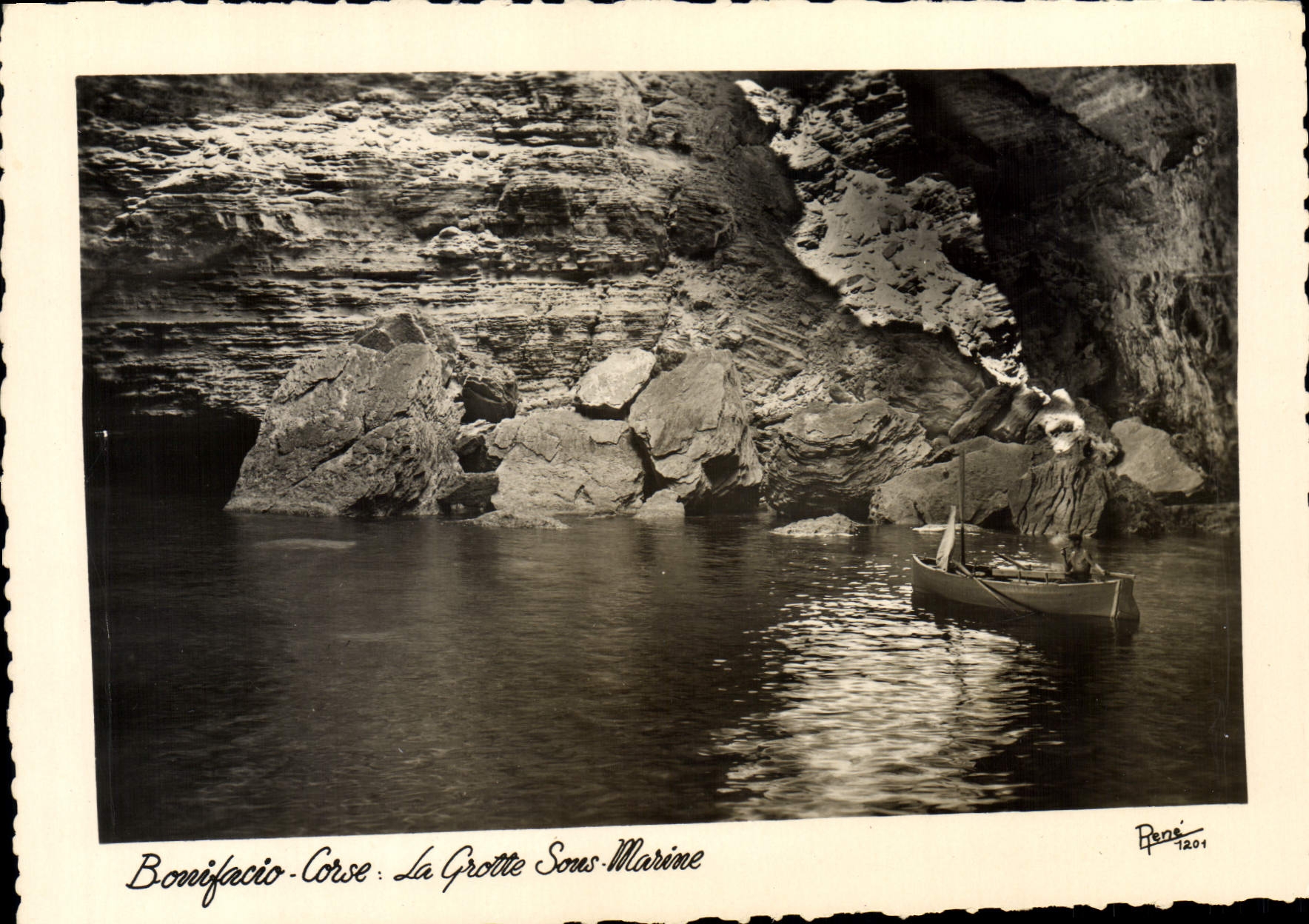 CPSM Bonifacio Corse La Grotte Sous Marine