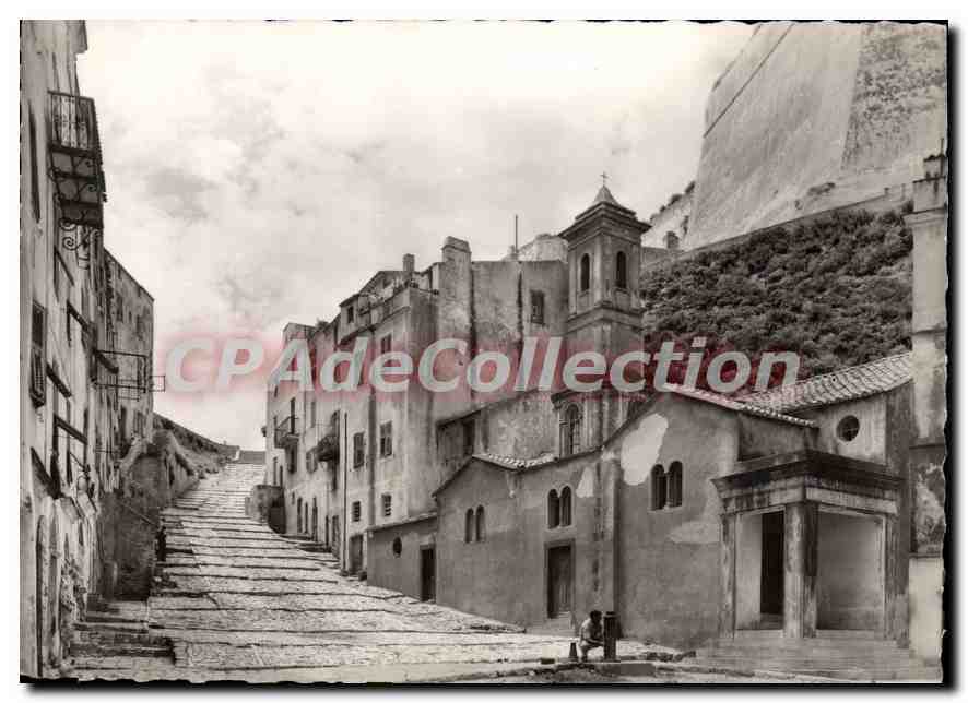 Bonifacio — rue en escalier — Editions M.-C. Miramont