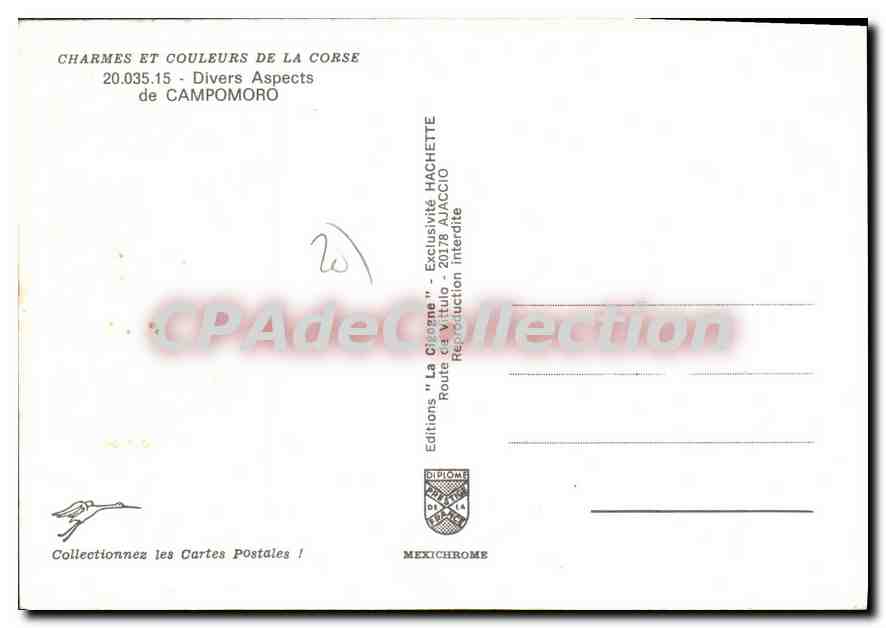CPSM Campomoro Divers Aspects — Verso