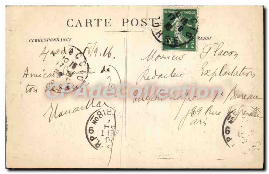 CPA La Corse Cargese — Verso