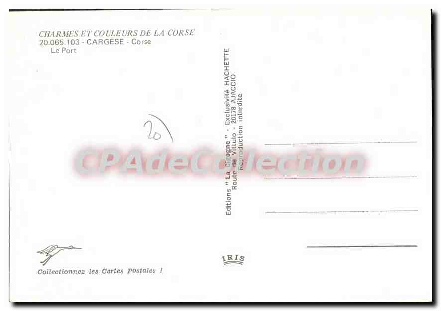 CPSM Charmes Et Couleurs De La Corse Cargese Corse Le Port — Verso