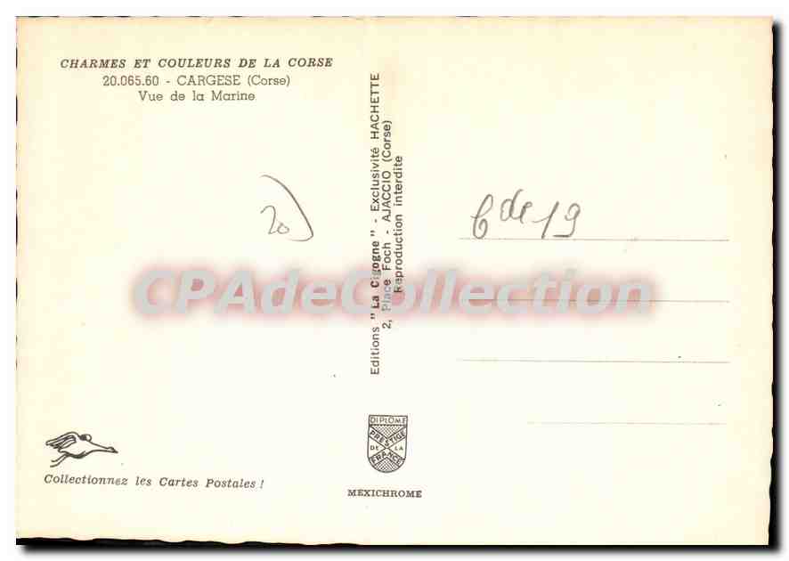 CPSM Charmes Et Couleurs De La Corse Cargese Vue De La Marine — Verso