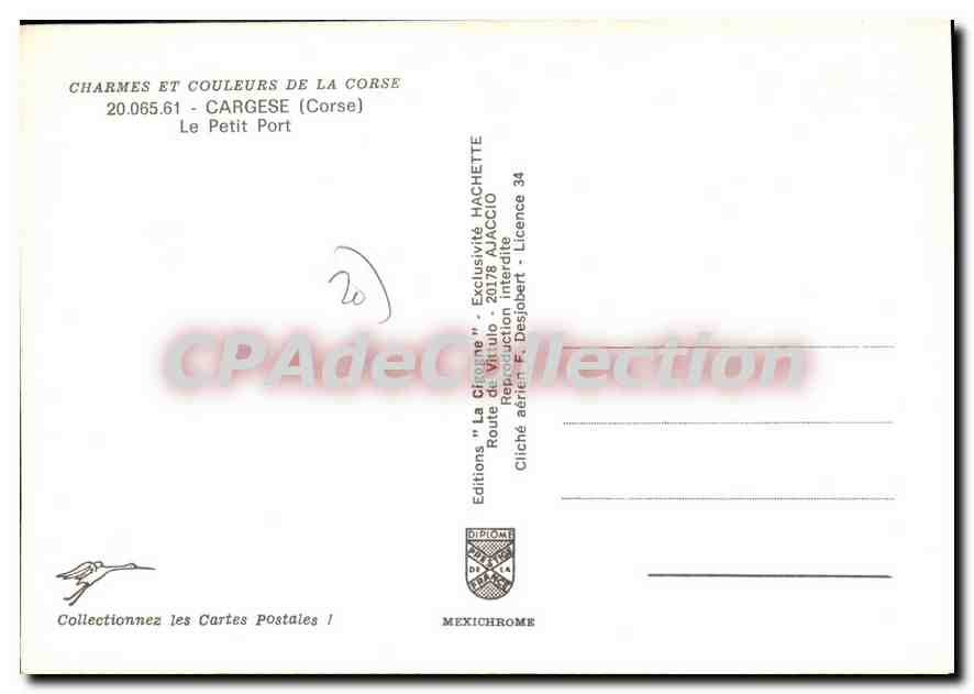 CPSM Charmes Et Couleurs De La Corse Cargese Le Petit Port — Verso