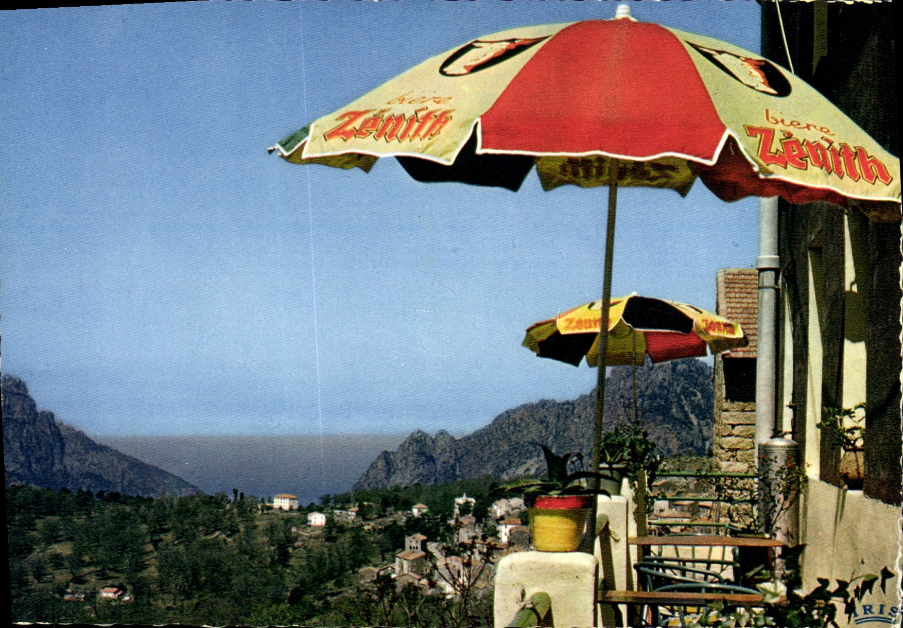 CPSM Aitone Hotel Evisa Vue De La Terrasse Sur Le Village de PORTO