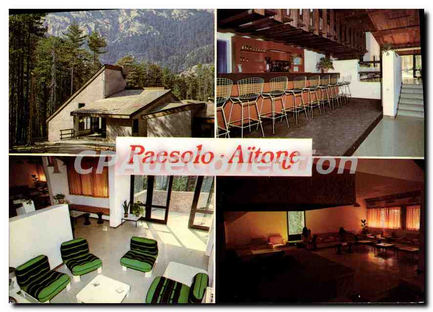 CPSM OCCAJ paesolo d'aitone Evisa Vue Generale Et Interieur Du Pavillon Central