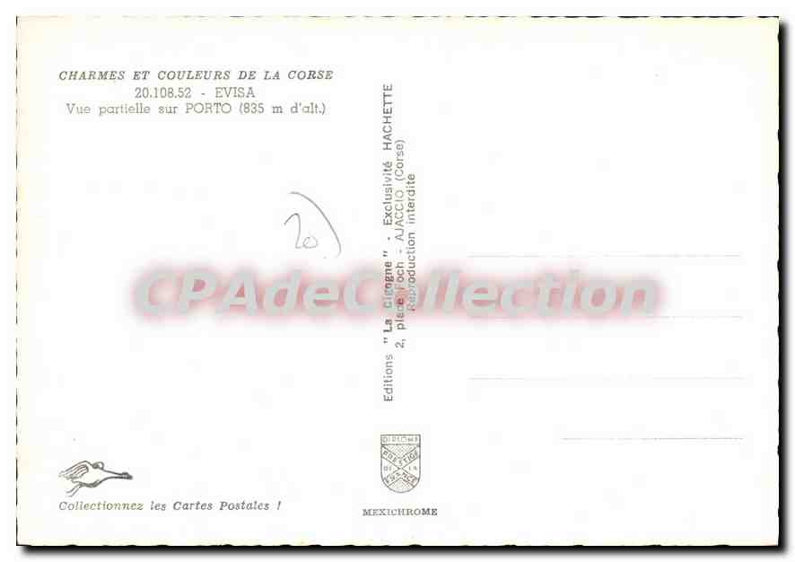 CPSM Evisa Vue Partielle Sur Porto  — Verso