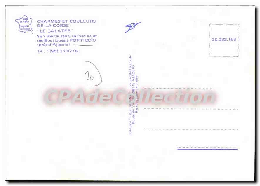 CPSM Charmes Et Couleurs De La Corse Le Galatee PORTICCIO — Verso