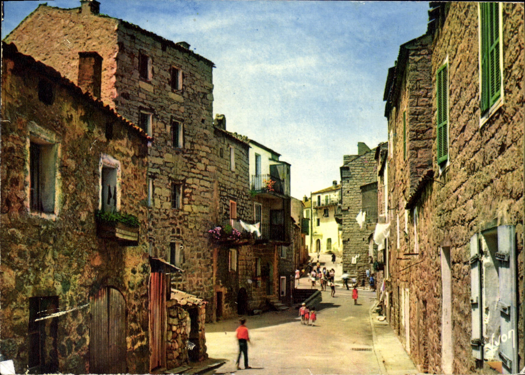 CPSM Porto Vecchio Un Coin De La Ville Ruelle Bordee