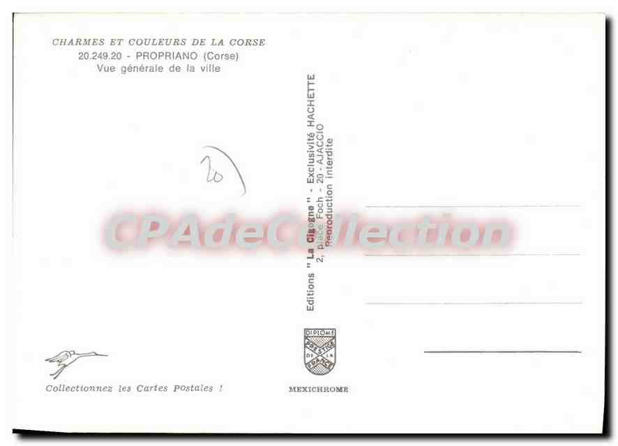 CPSM Propriano Vue Generale De La Ville — Verso
