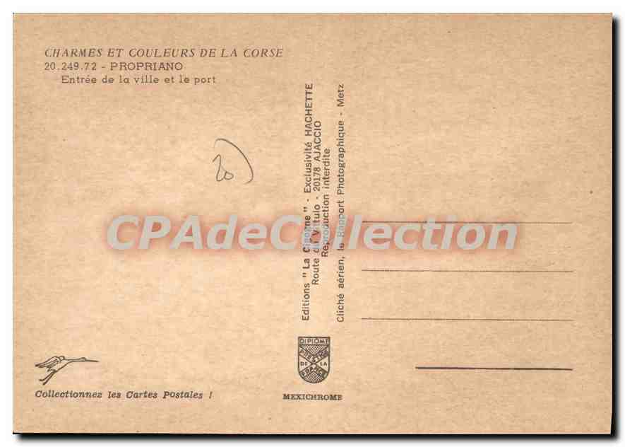 CPSM Propriano Entree De La Ville Et Le Port — Verso