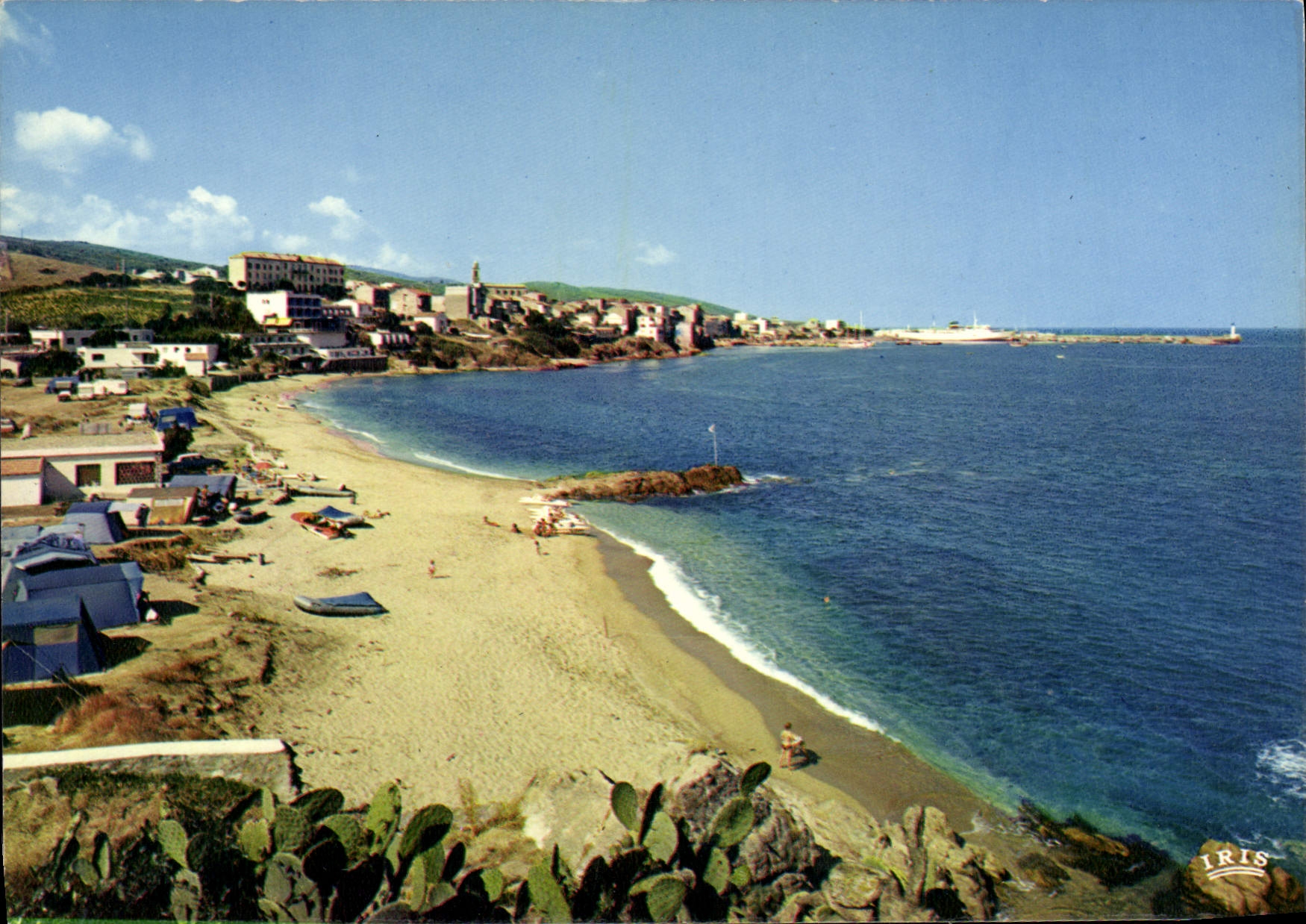 CPSM Propriano La Plage Et La Ville