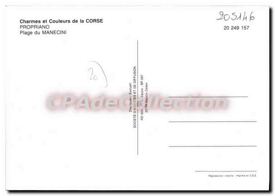 Plage du Manecini — Propriano — Société d'Absences et de Diffusion — Reverso
