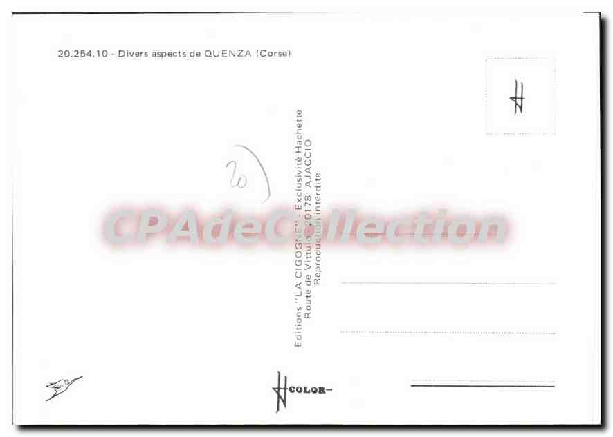 CPSM Divers Aspects De Quenza — Verso