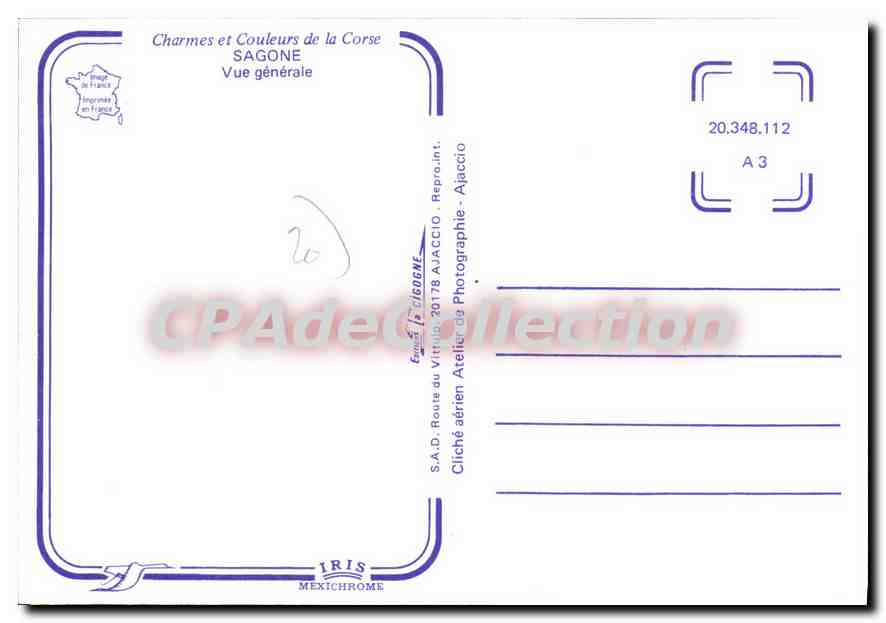 CPSM Sagone Vue Generale — Verso