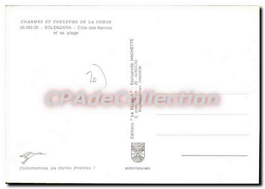 CPSM Solenzara Cote Des Nacres Et Sa Plage — Verso