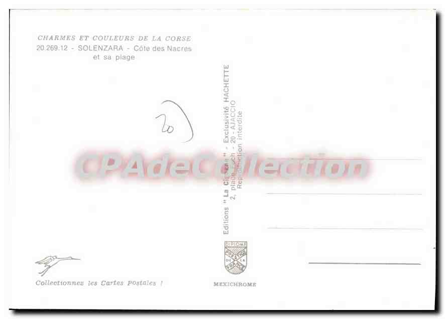 CPSM Solenzara Et Sa Plage — Verso