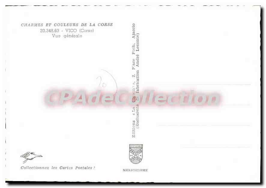 CPSM Vico Vue Generale — Verso