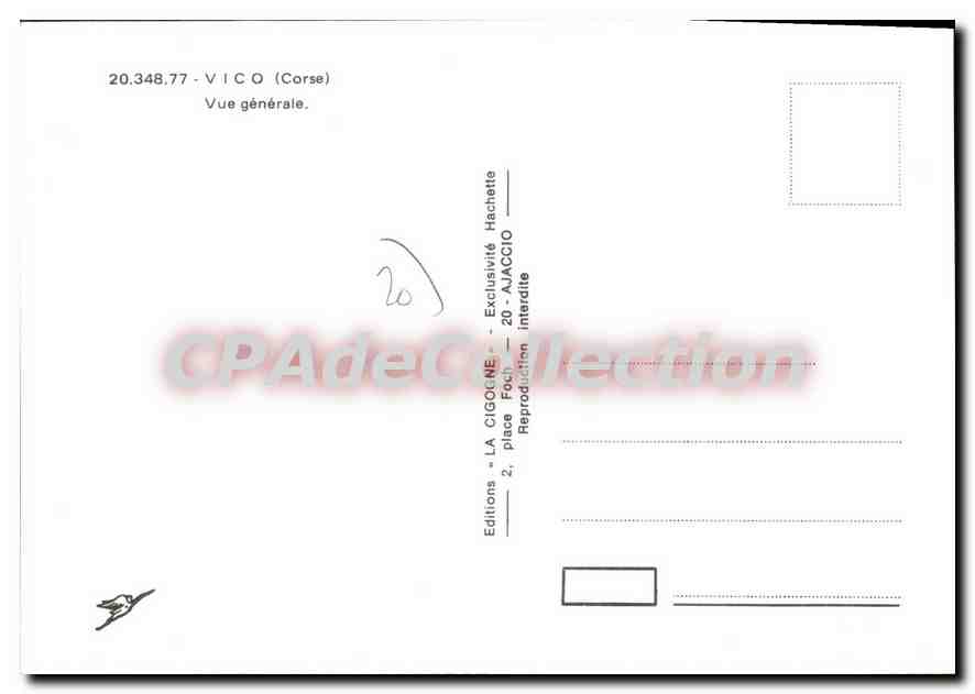 CPSM Vico Vue Generale — Verso