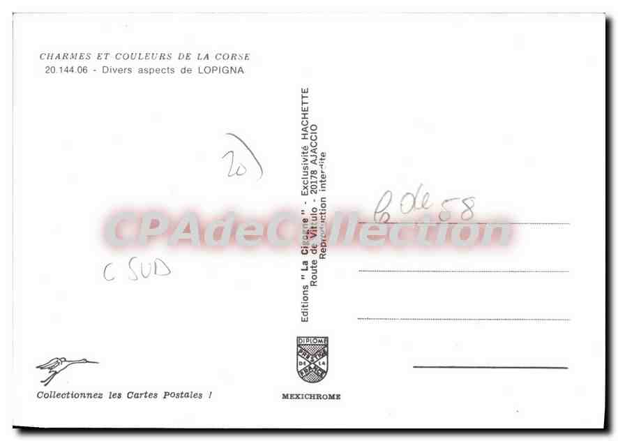 CPSM Divers Aspects De Lopigna — Verso