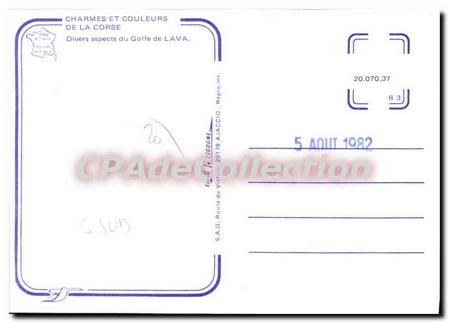 CPSM Divers Aspects Du Golfe De Lava — Verso