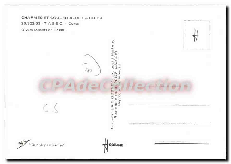 CPSM Tasso Divers Aspects — Verso