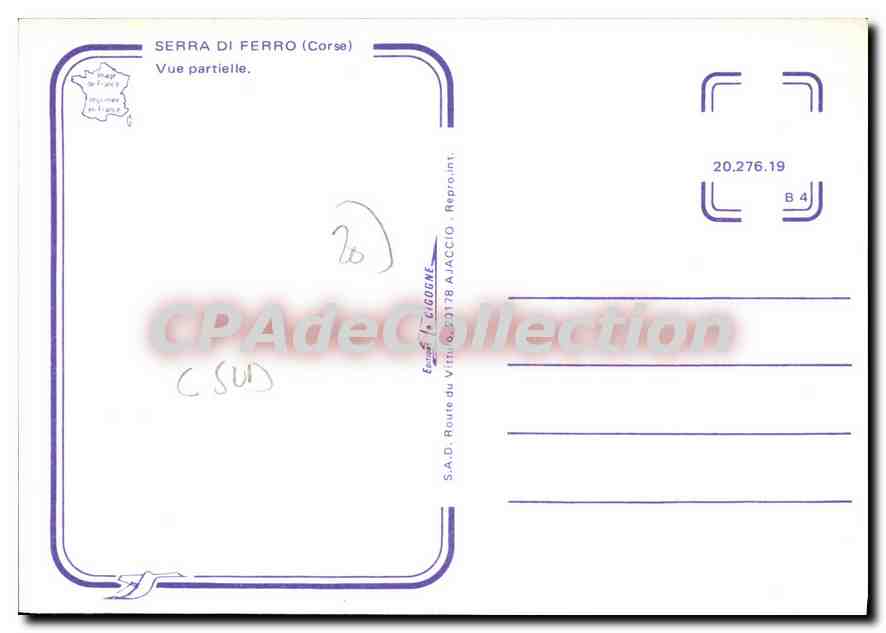 CPSM Serra Di Ferro Vue Partielle — Verso