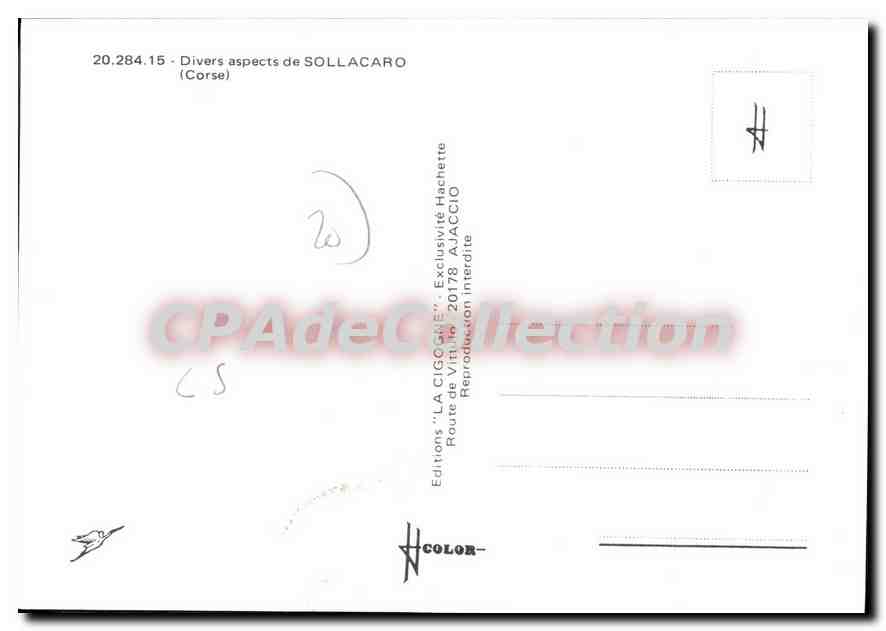 CPSM Divers Aspects De Sollacaro — Verso