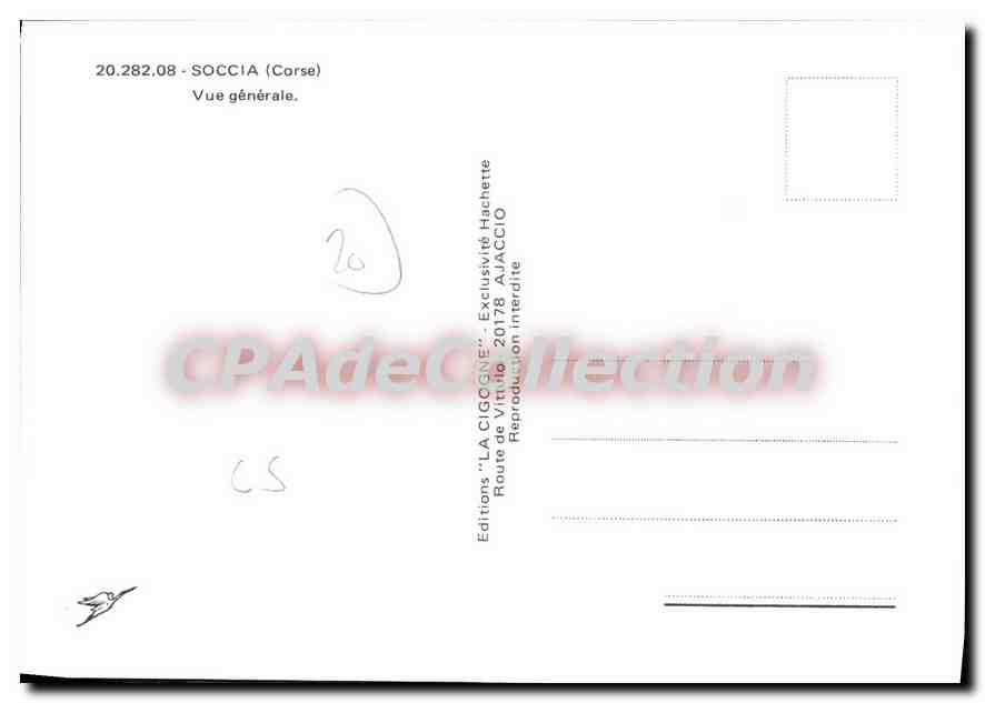 CPSM Soccia Vue Generale — Verso