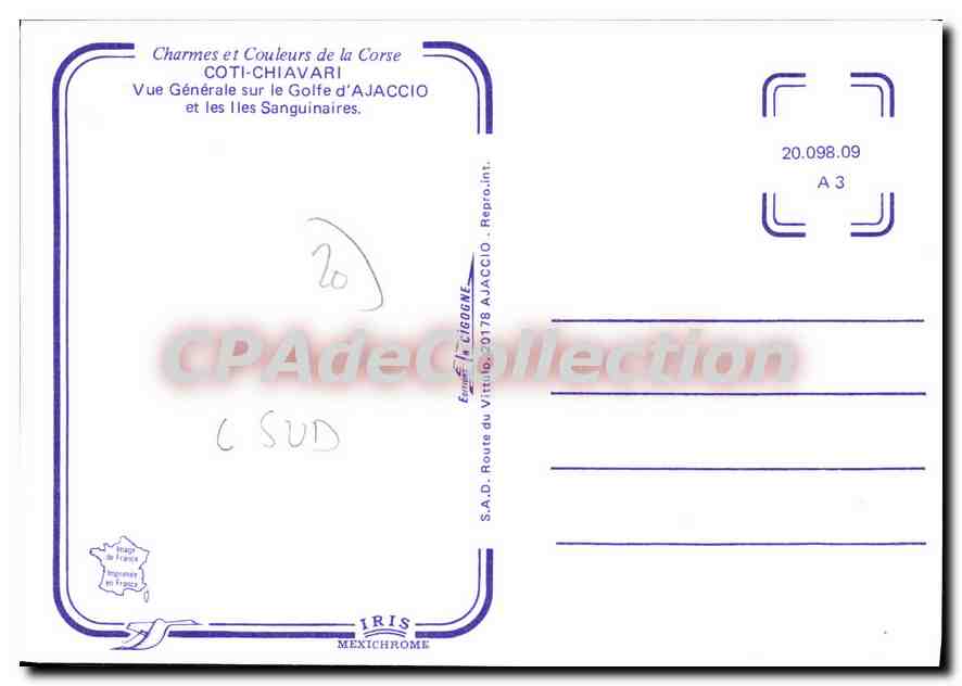 CPSM Coti Chiavari Vue Generale Sur Le Golfe — Verso