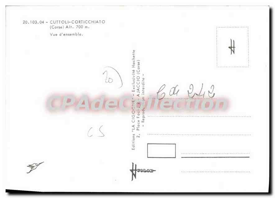 CPSM Cutolli Corticchiato Vue D'Ensemble — Verso