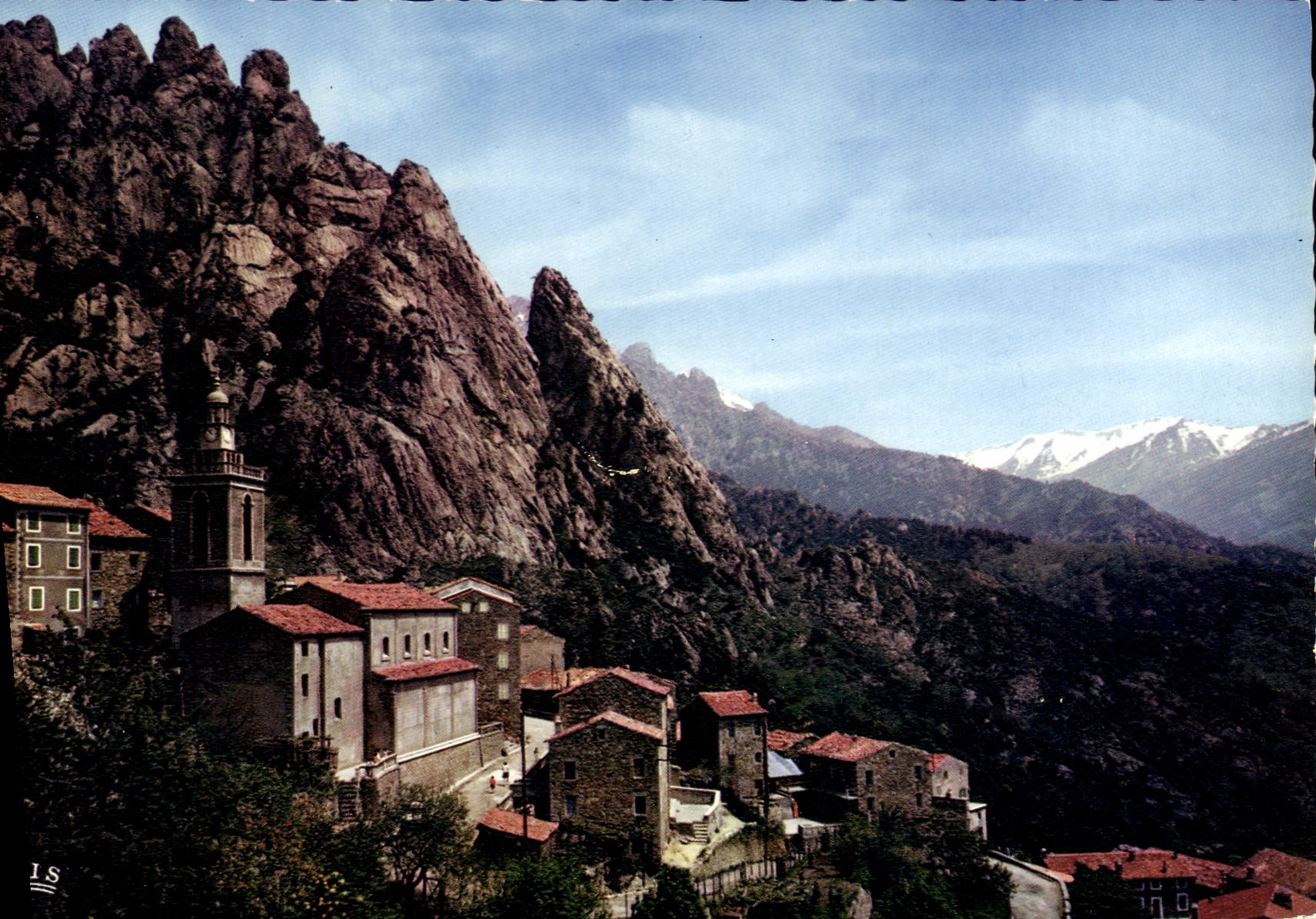 CPSM Orto Vue Pittoresque Du Village Le Mont Sant Eliseo