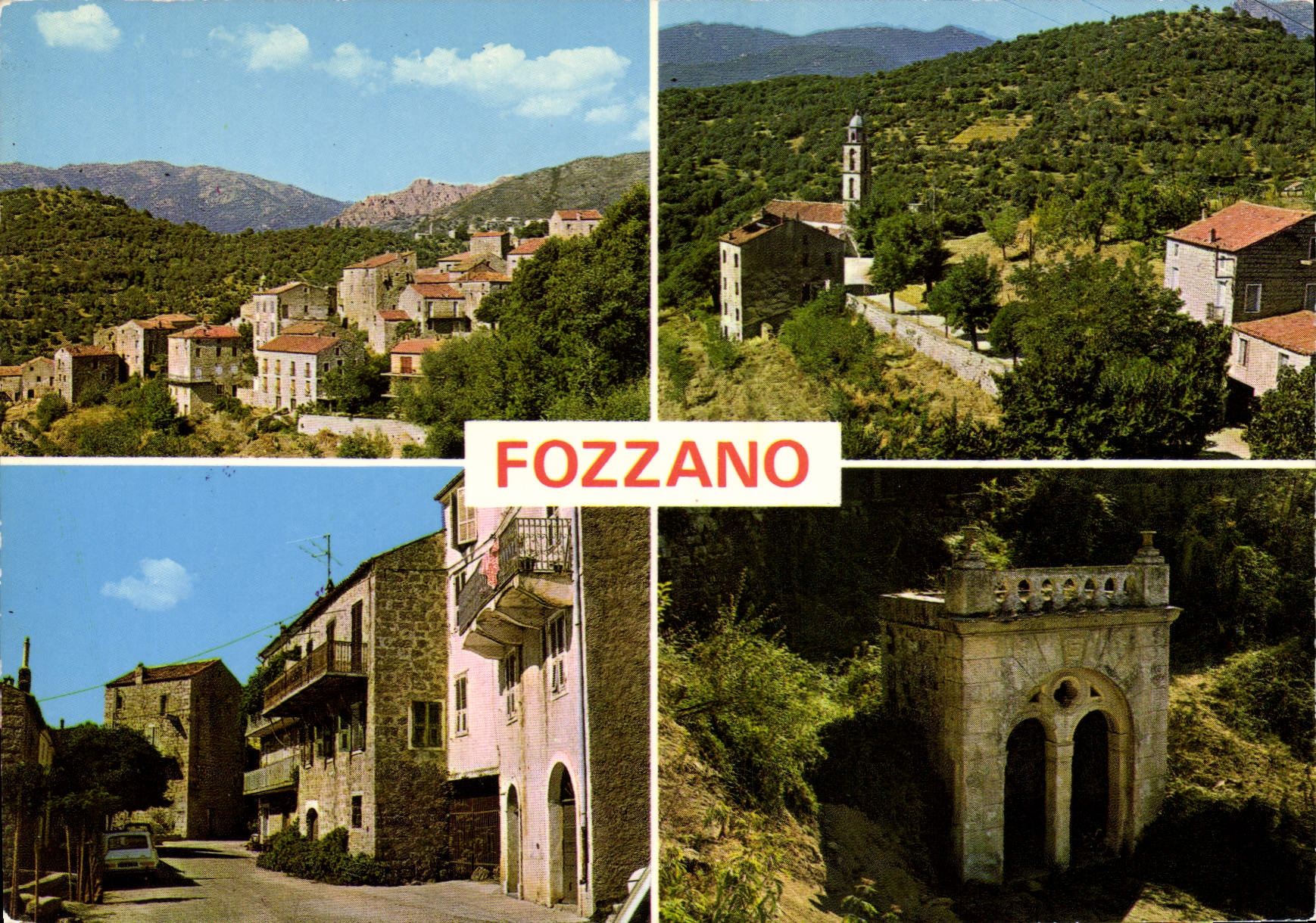 CPSM Divers Aspects De Fozzano Village De Colomba