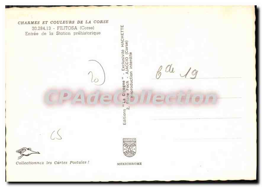CPSM Filitosa Entree De La Station Prehistorique — Verso
