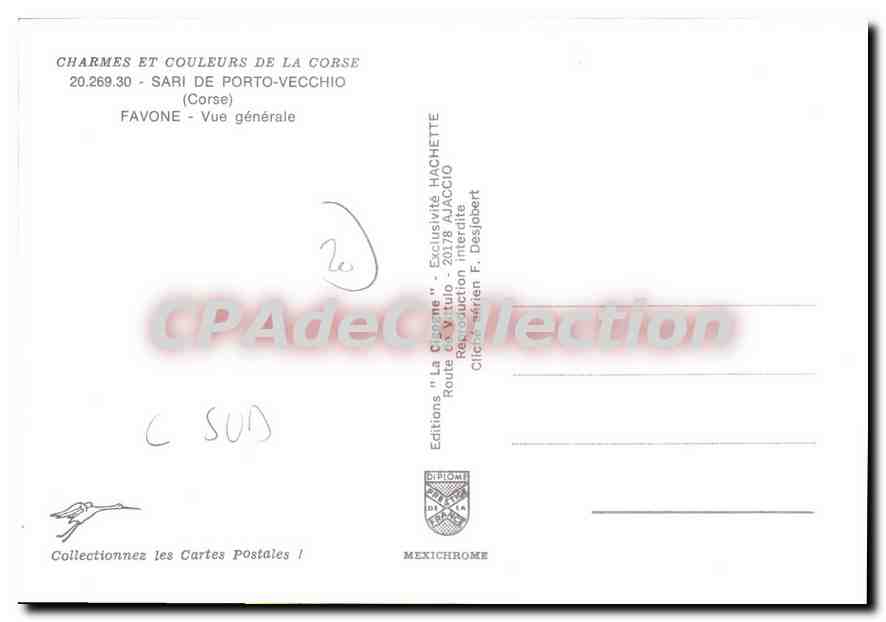 CPSM Sari De Porto Vecchio Favone Vue Generale — Verso
