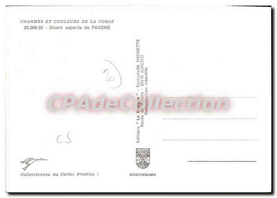 CPSM Divers Aspects De Favone — Verso