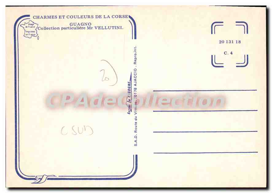 CPSM Guagno Collection Particuliere — Verso