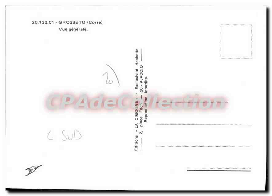 CPSM Grosseto Vue Generale — Verso