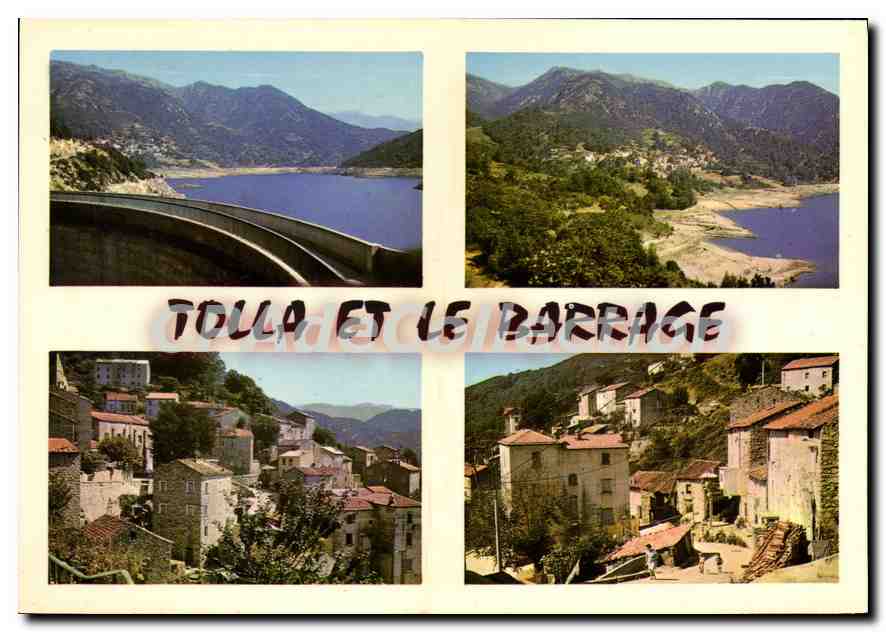 CPSM Tolla Le Barrage Et Divers Aspects Du Village