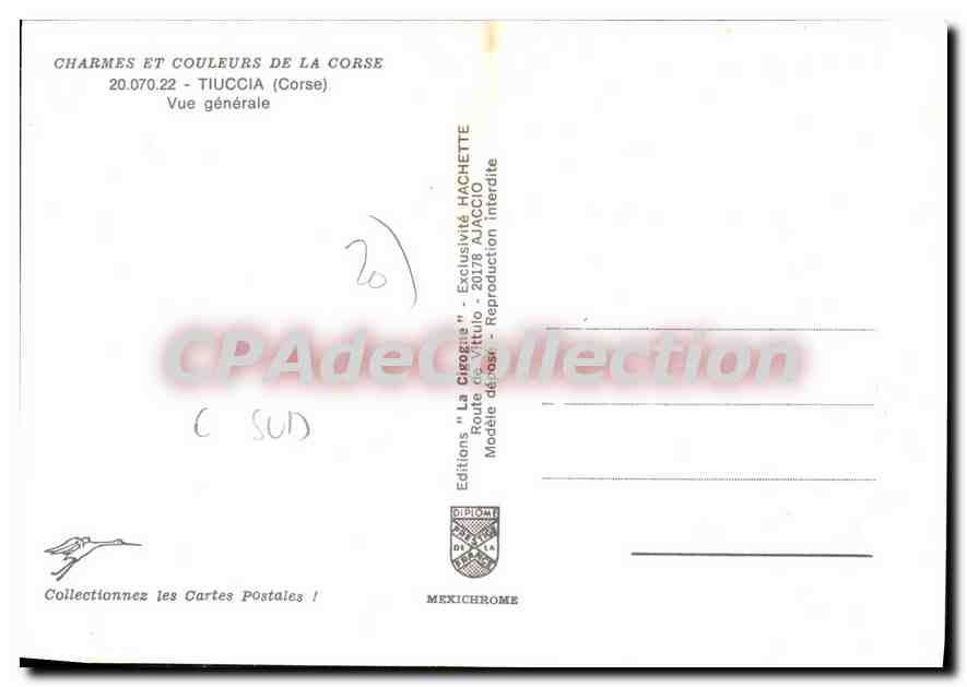 CPSM Tiuccia Vue Generale — Verso