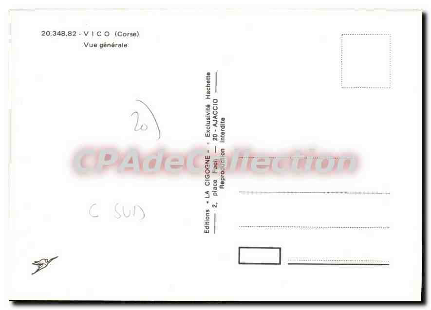 CPSM Vico Vue Generale — Verso