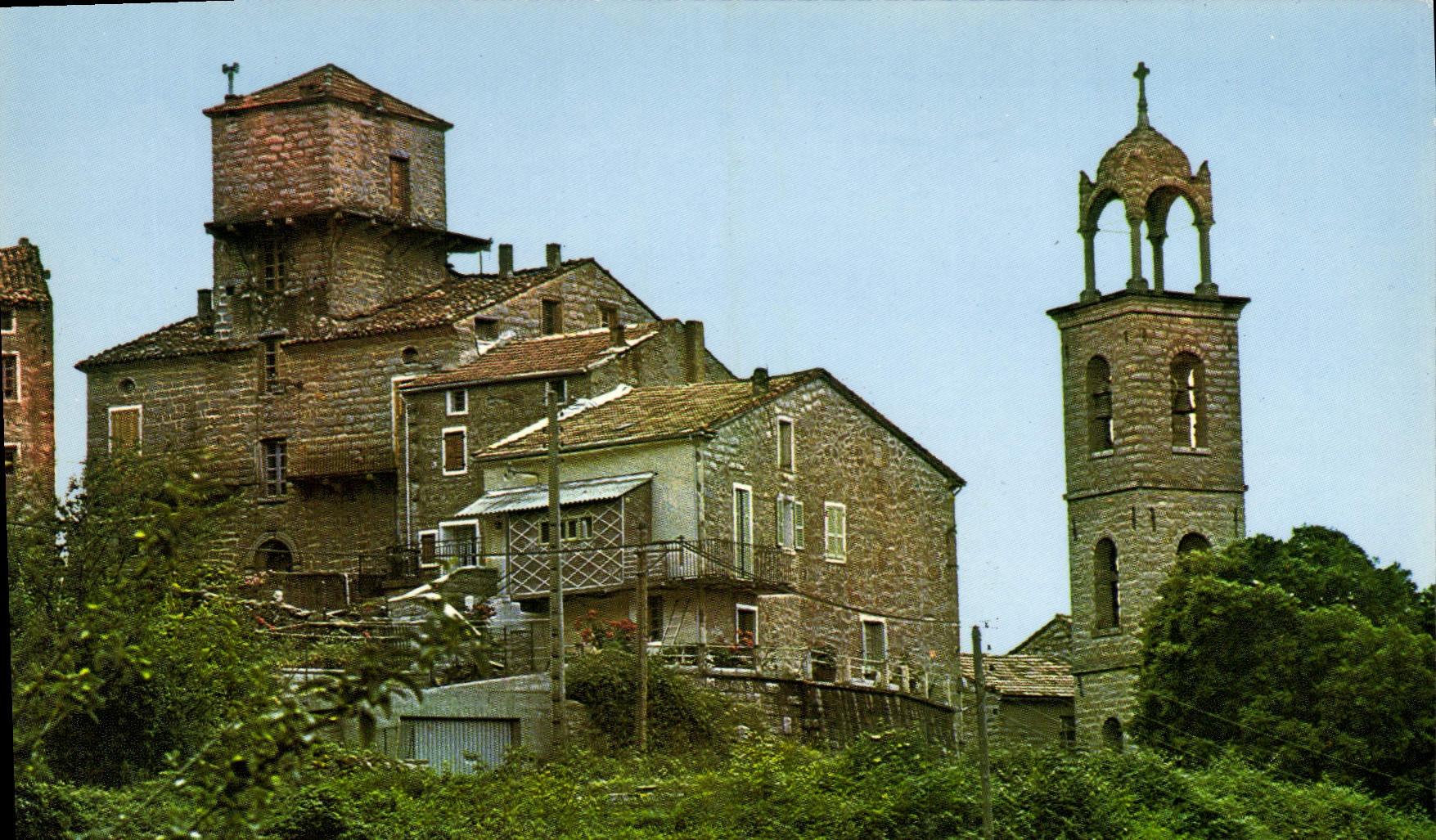 CPSM Azilone Corse L'Eglise