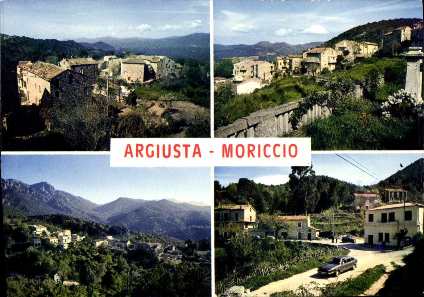 CPSM Divers Aspects D'Argiusta Moriccio Corse 