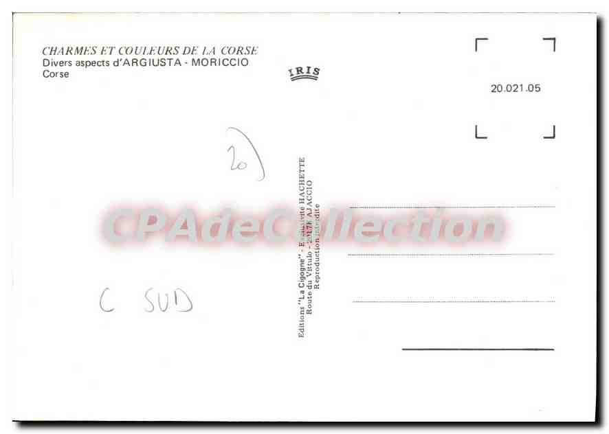 CPSM Divers Aspects D'Argiusta Moriccio Corse  — Verso