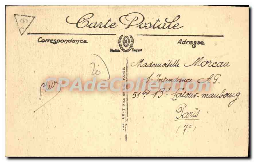 CPA Sartene Croix Du Faubourg De France Et La Vallee — Rückseite