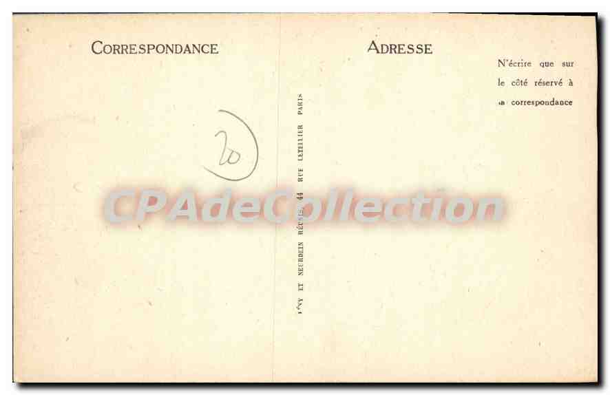CPA Vizzavona Col Palmento Vu Du Grand Hotel De La Foret — Verso